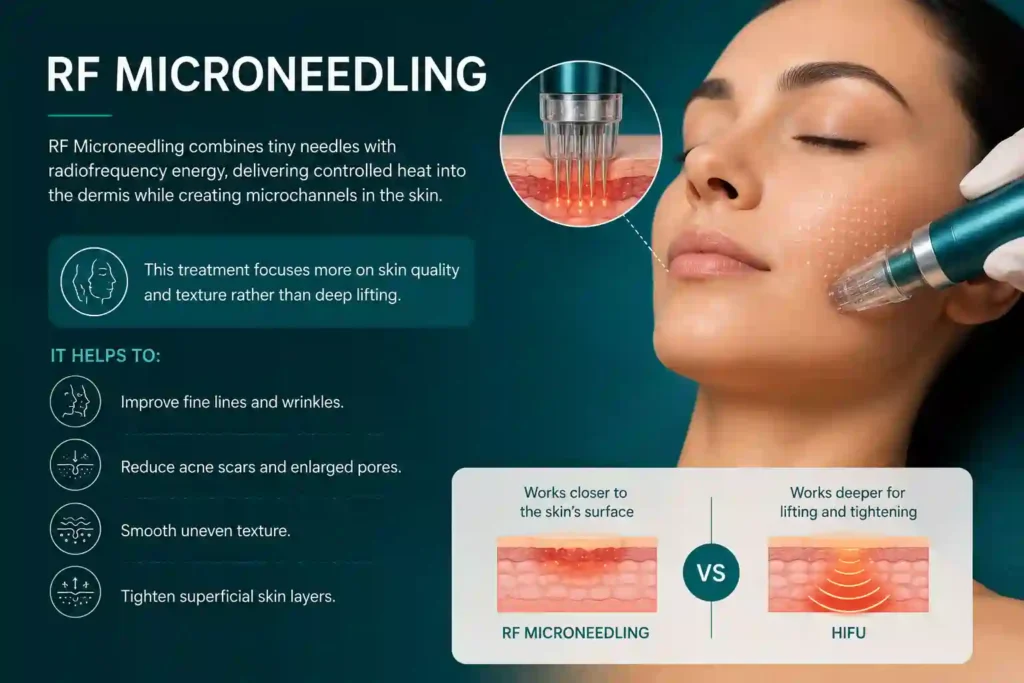 What Does RF Microneedling Do That HIFU Alone Cannot Shefford