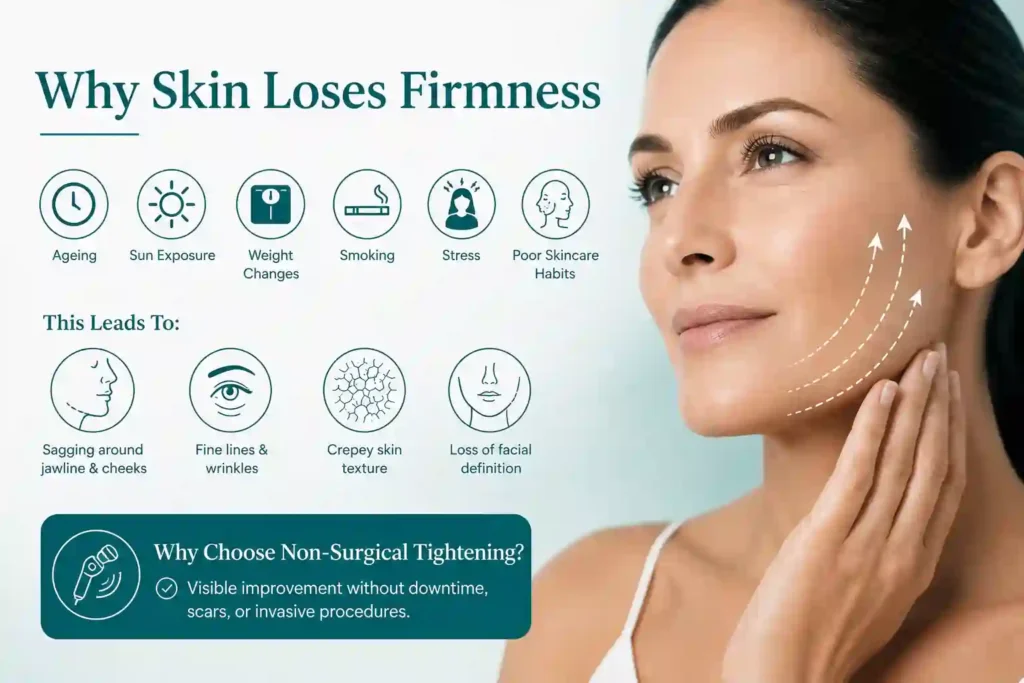 What Makes Skin Lose Firmness and Why Do People Seek Non-Surgical Tightening Shefford?