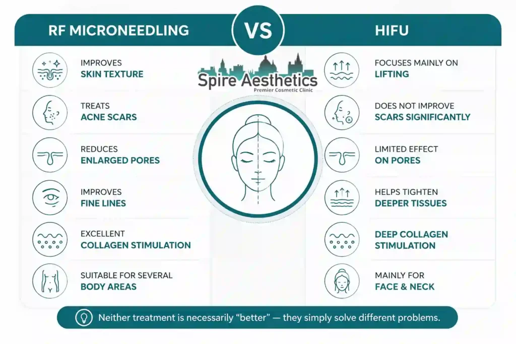 RF Microneedling vs HIFU: Which Treatment Gives Better Results Shefford?